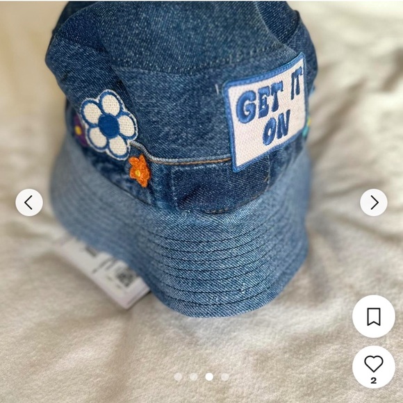 NWT Redone RE/Done x Levi\'s FORD Patched Bucket Hat with patches boho bohemian